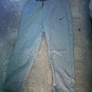 Nike grey joggers with black swoosh size XL